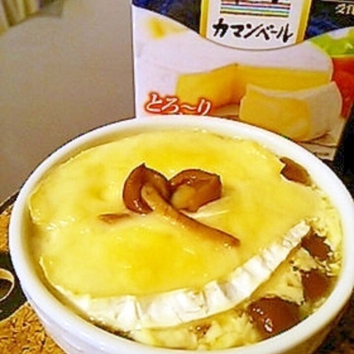 なめこ豆腐カマンベール焼き